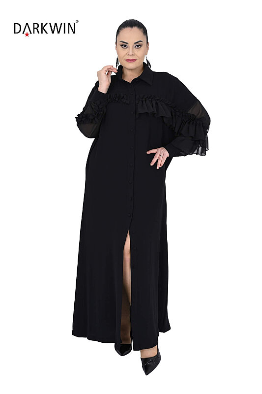 P9962 DARKWIN ELBİSE SIYAH - DARKWIN (1)