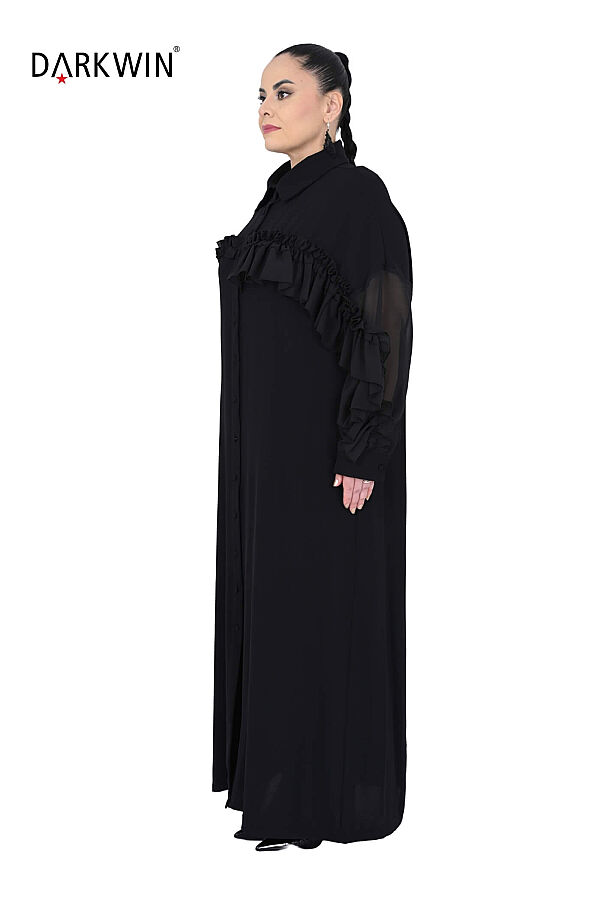 P9962 DARKWIN ELBİSE SIYAH - 4