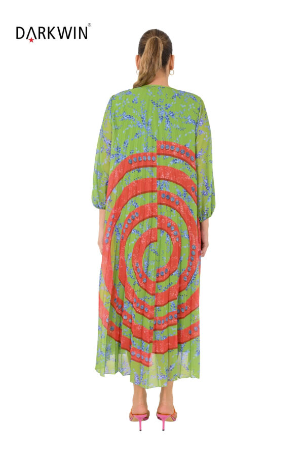 Y6002 DARKWIN ELBİSE YESIL - 3