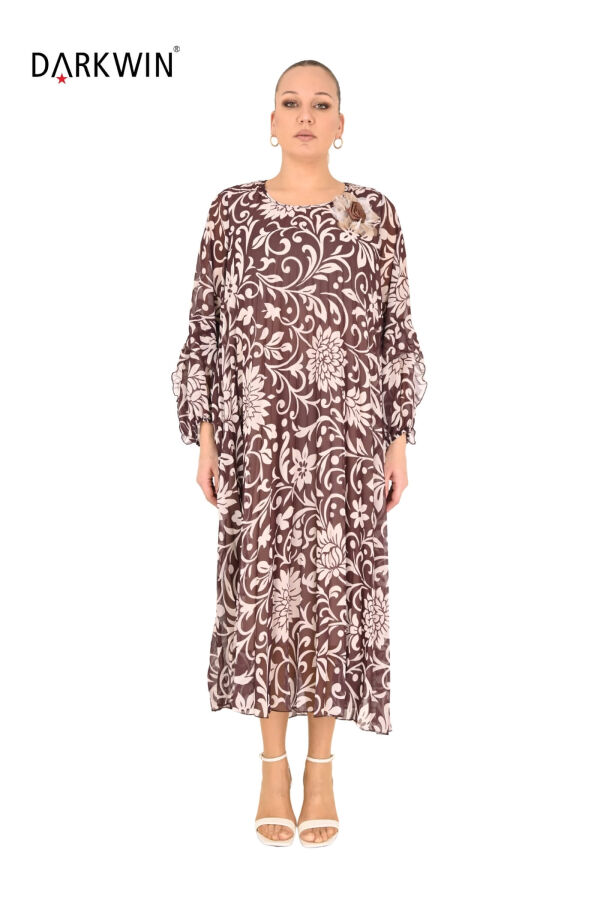 Y6003 DARKWIN ELBİSE KAHVE - 1