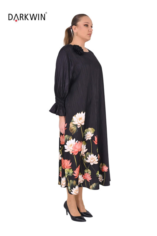 Y6004 DARKWIN ELBİSE SIYAH - DARKWIN (1)