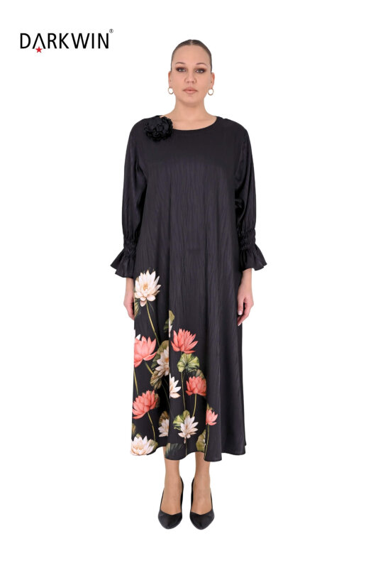 Y6004 DARKWIN ELBİSE SIYAH - DARKWIN