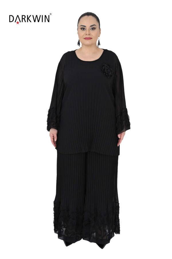 Y6015 DARKWIN BLUZ-PANTOLON SIYAH - 1