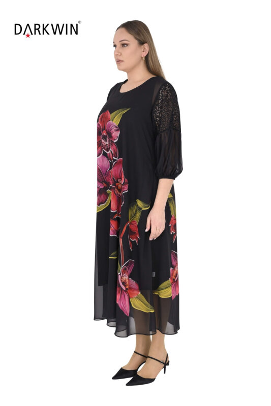 Y6019 DARKWIN ELBİSE SIYAH - DARKWIN (1)