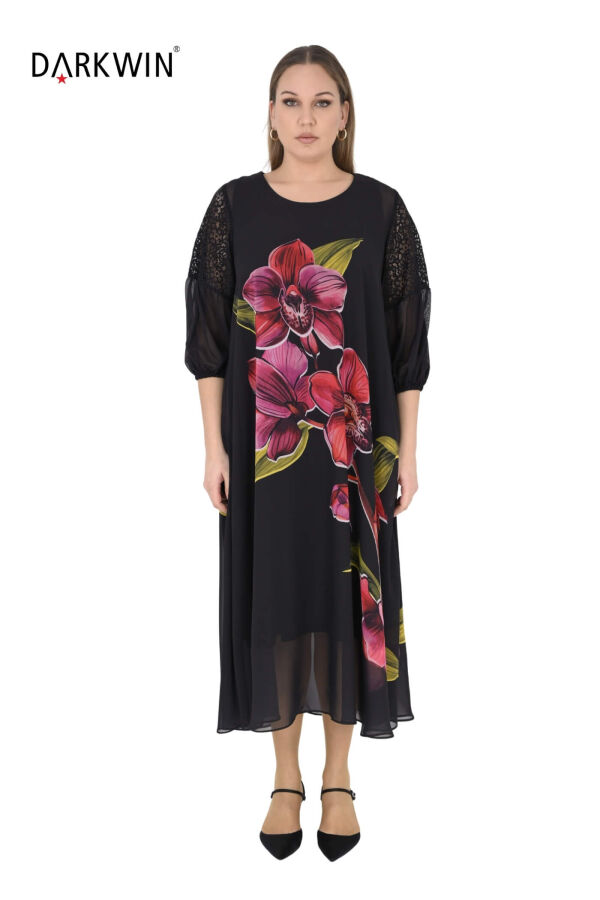 Y6019 DARKWIN ELBİSE SIYAH - 1