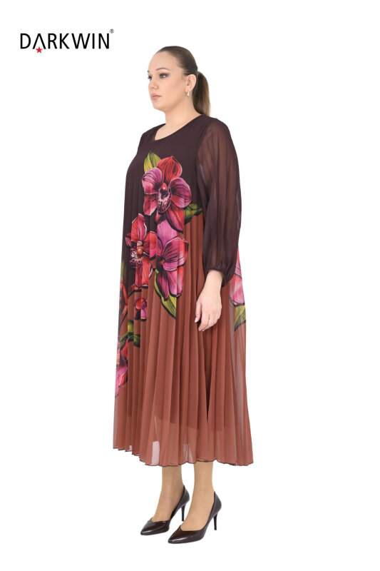 Y6028 DARKWIN ELBİSE KAHVE - DARKWIN (1)
