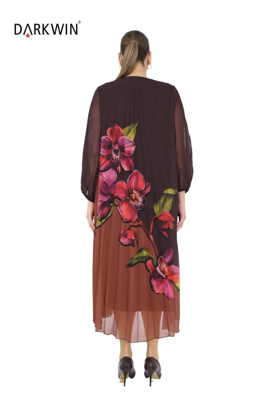 Y6028 DARKWIN ELBİSE KAHVE - 3