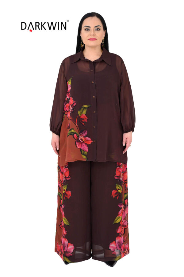Y6030 DARKWIN GÖMLEK-PANTOLON KAHVE - 1