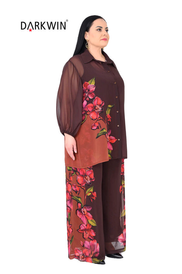 Y6030 DARKWIN GÖMLEK-PANTOLON KAHVE - 2