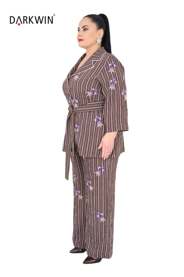 Y6031 DARKWIN CEKET-PANTOLON KAHVE - 2