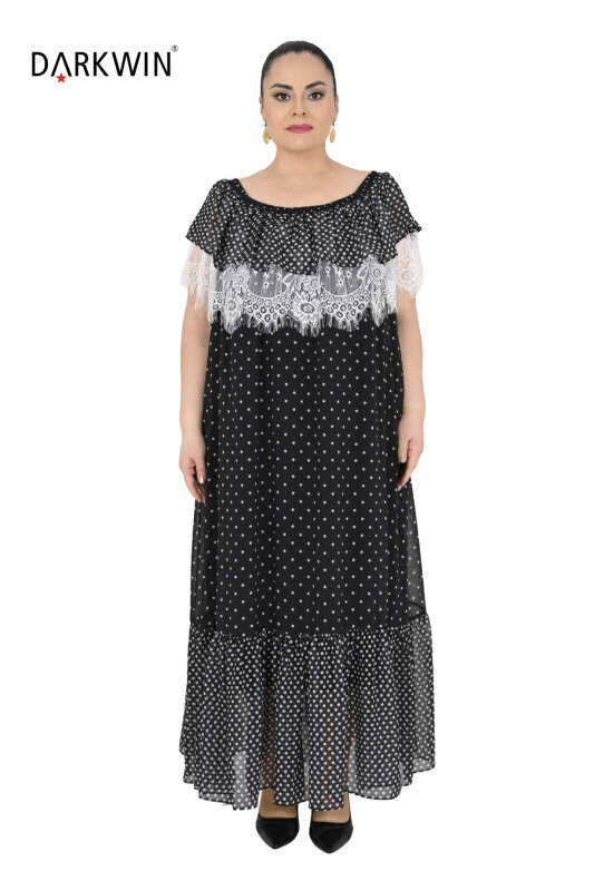 Y6037 DARKWIN ELBİSE SIYAH - DARKWIN