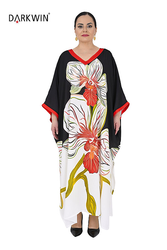 Y6043 DARKWIN ELBİSE DESENLI - DARKWIN