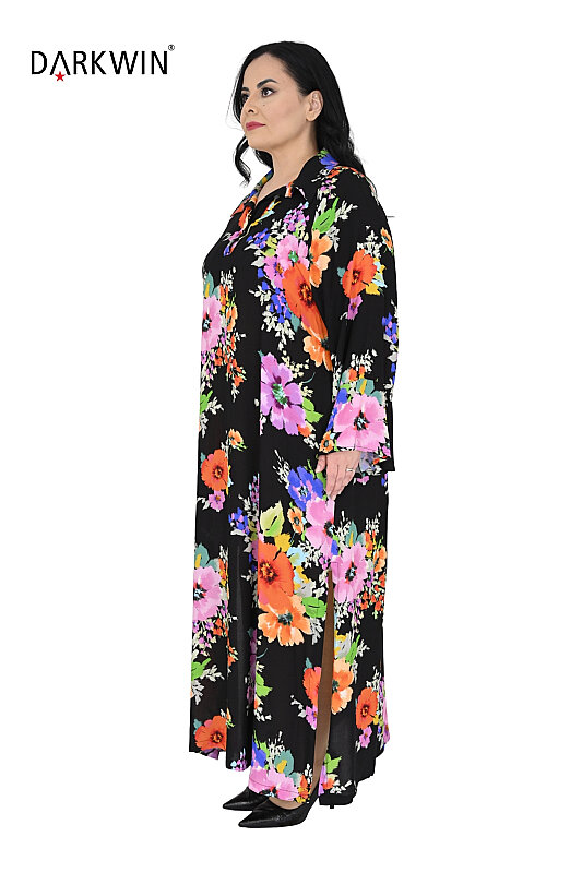 Y6049 DARKWIN ELBİSE DESENLI - 4
