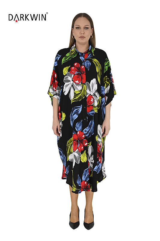 Y6057 DARKWIN ELBİSE DESENLI - DARKWIN