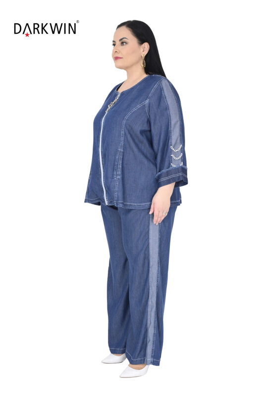 Y8004 DARKWIN BLUZ-PANTOLON MAVI - DARKWIN (1)