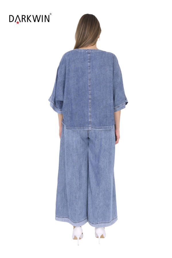 Y8006 DARKWIN BLUZ-PANTOLON MAVI - 3