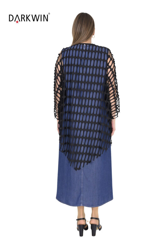 Y8008 DARKWIN ELBİSE MAVI - 3