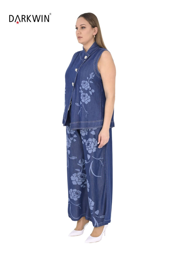 Y8016 DARKWIN YELEK-PANTOLON MAVI - 2