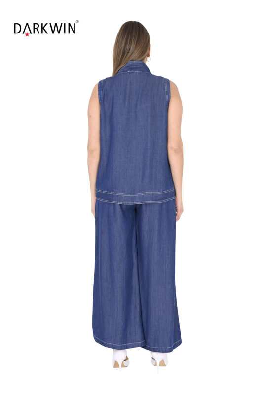 Y8016 DARKWIN YELEK-PANTOLON MAVI - 3