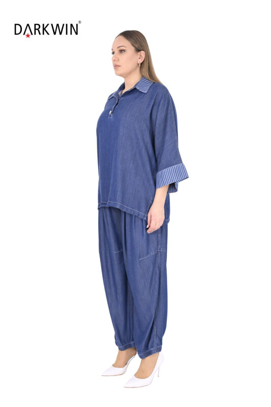 Y8025 DARKWIN BLUZ-PANTOLON MAVI - DARKWIN (1)