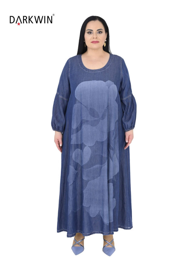 Y8026 DARKWIN ELBİSE MAVI - 1