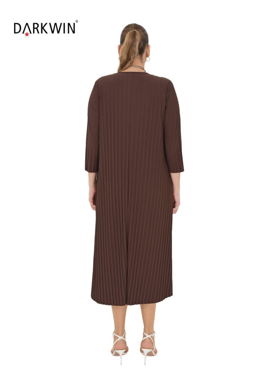 Y9001 DARKWIN ELBİSE KAHVE - 3