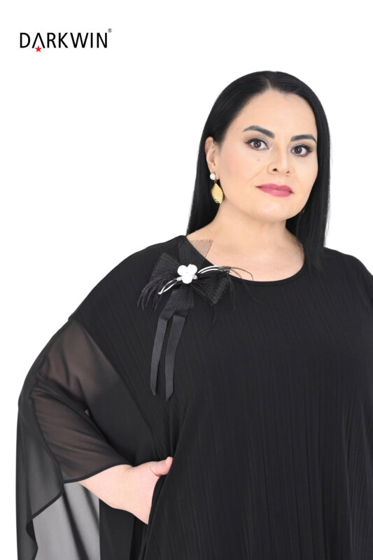 Y9012 DARKWIN ELBİSE SIYAH - 4