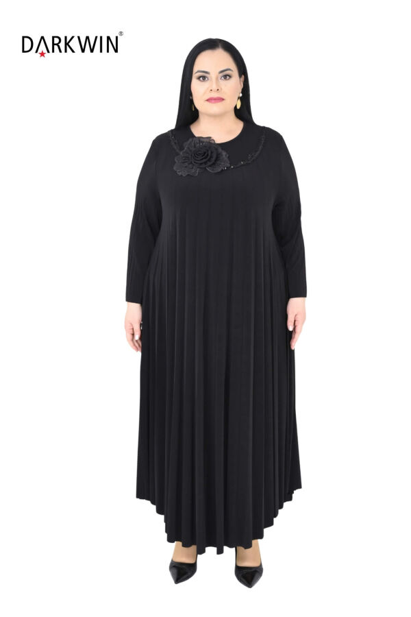 Y9015 DARKWIN ELBİSE SIYAH - 1